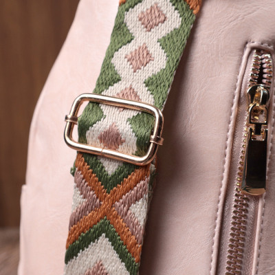 Сумка Vintage Компактна жіноча з однією лямкою через плече з гладкої екошкіри Рожева (22766) Вінниця - фото 7