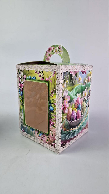 Коробка под пасхальный  Пасхи 14см *14см*18,7см  (400грм) №4 (1 шт) Харьков - изображение 1