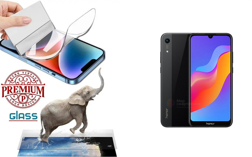 Полиуретановая пленка Huawei Honor 8A, 8S, 8X, Premium, толщина 0,2 мм Киев - изображение 1