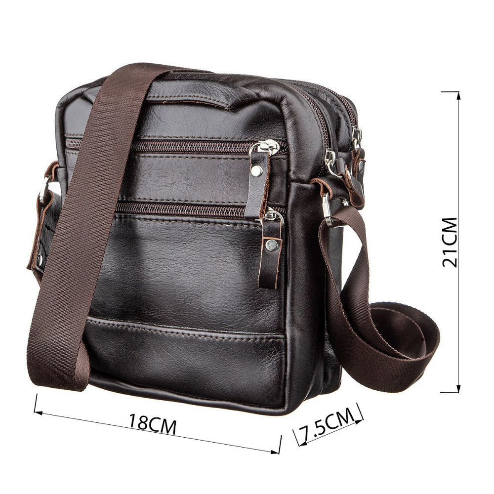 Сумка чоловіча Коричнева (SHVIGEL) Київ - фото 7