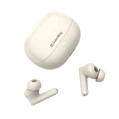 Наушники ColorWay Slim TWS-1 Earbuds Long Life Beige (CW-TWS1BE) Винница