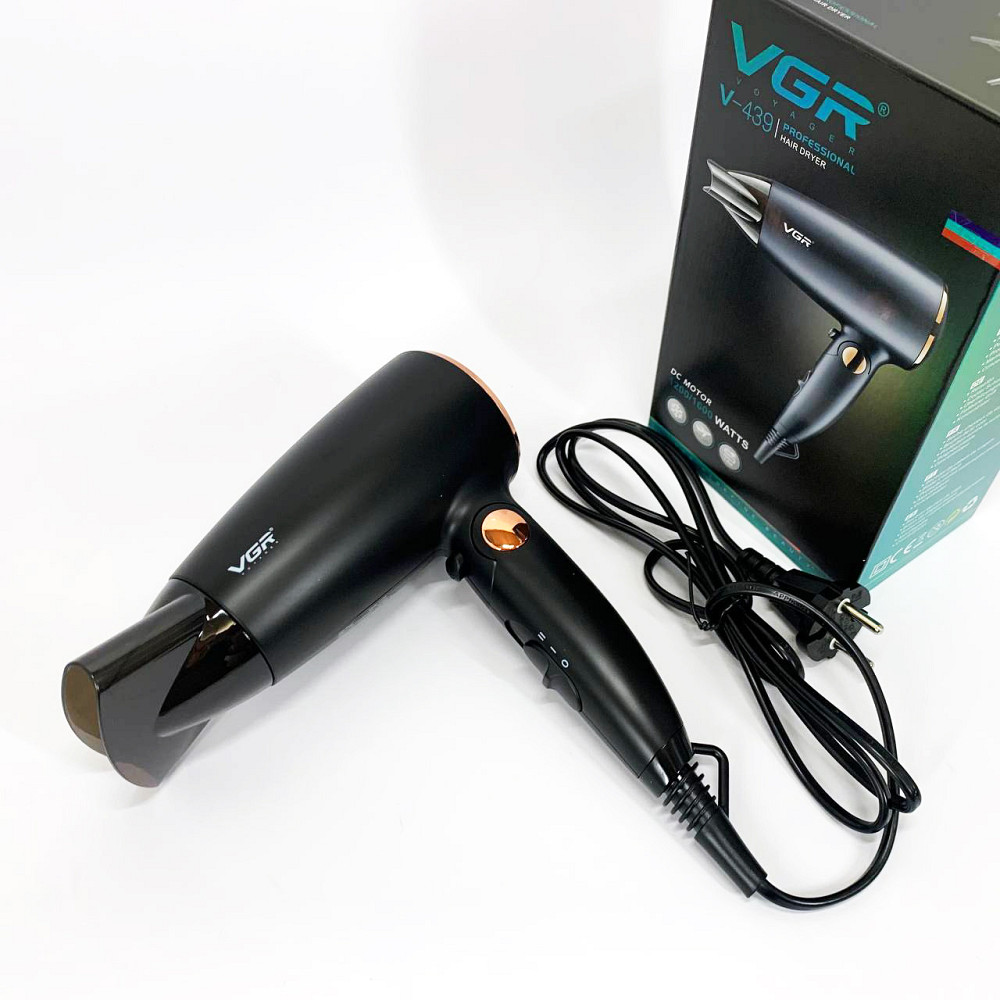 Хороший фен для волосся VGR, Фен для красивої укладки волосся Електричний з дифузором VF-22 Івано-Франківськ - фото 7