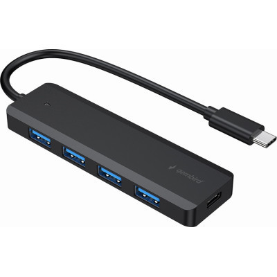 Концентратор Gembird 4 ports USB 3.1,USB-C, USB-C PD (UHB-CM-U3P4P-01) Вінниця - фото 1