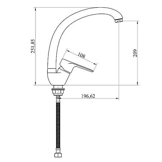 Змішувач для кухні DOMINO VITO DVO-203S Київ