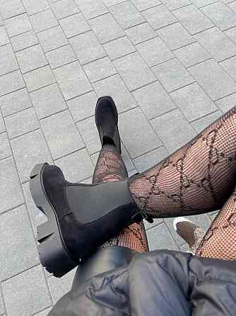 BIZONI Черевики жіночі BIZONI 215/1 чорні (зима, замша натуральна) (5687) Коломия