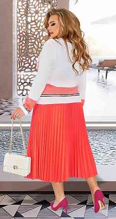 Костюм зі спідницею в складку плісе великого розміру (50) Київ