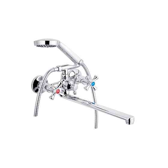 Змішувач для ванни Kroner KRM Rhein - C072 з душовим гарнітуром, хром Київ