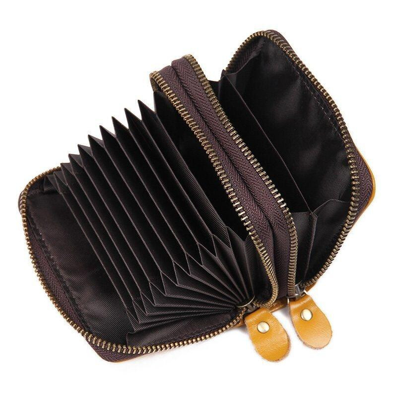 Візитниця шкіряна Жовта (Vintage) Київ - фото 10