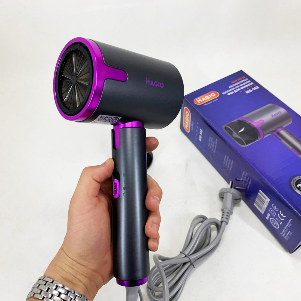 Функціональна щітка для сушіння Magio, Фен для укладання з холодним обдувом Фен дому та подорожей WD-15 Львів - фото 7