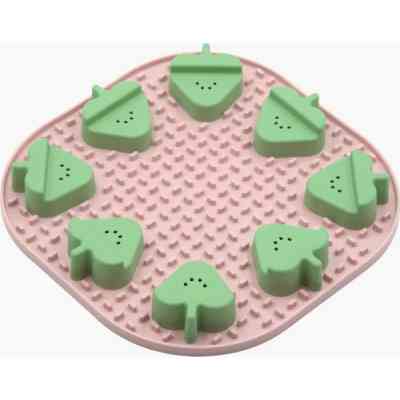 Універсальний посуд для тварин Fiboo Snoopy + fibnoose килимок для злизування ласощів і їжі з елементами гри, рожевий (FIB0263) Вінниця