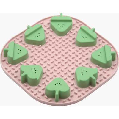 Универсальная посуда для животных Fiboo Snoopy + fibnoose коврик для слизывания лакомства и еды с элементами игры, розовый (FIB0263) Винница - изображение 1