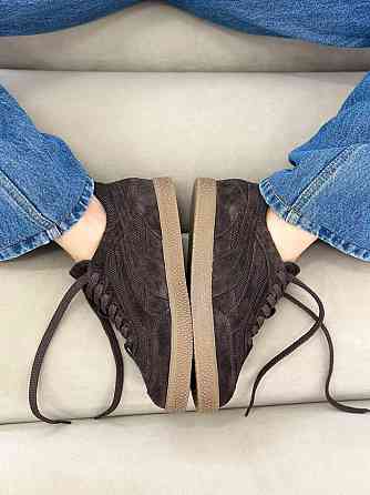 Olli Кроссовки женские OLLI шоколадные замша натуральная весна-осень размеры 36-41 (K-8-21413) Коломия