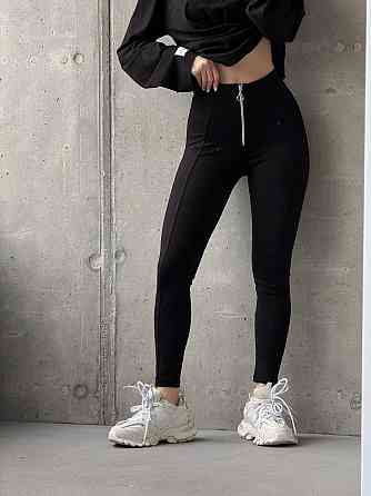 Женские повседневные леггинсы с молнией турецкий трикотаж алекс Одесса