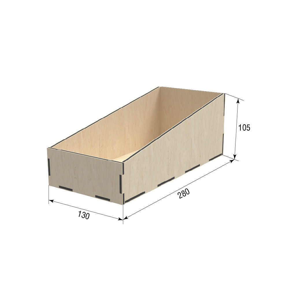 Коробка EKOSTAR з фанери 280х130х105 Київ - фото 3