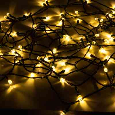 Гірлянда YES! Fun Діамант 8 мм 80 LED Тепло-біла 8 м 8 режимів миготіння (975052) Вінниця