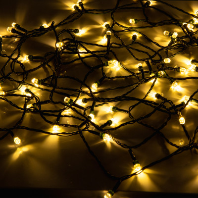 Гірлянда YES! Fun Діамант 8 мм 80 LED Тепло-біла 8 м 8 режимів миготіння (975052) Вінниця - фото 4