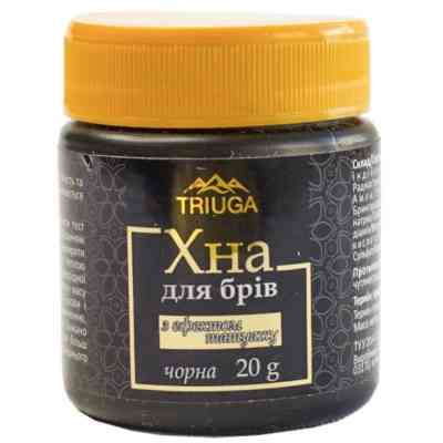 Хна Triuga Для брів з ефектом татуажу Чорна 20 г (4820164640555) Вінниця