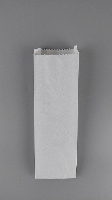 Пакет паперовий крафт 10см 32см білий 1000 шт Харків - фото 3