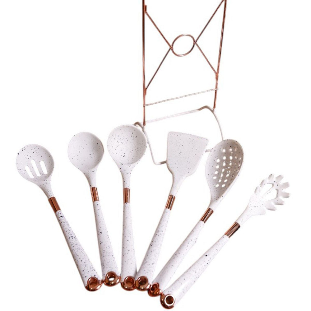 Набір кухонного приладдя на підставці 6 штук кухонні аксесуари Граніт YRUR7 Коломия - фото 4