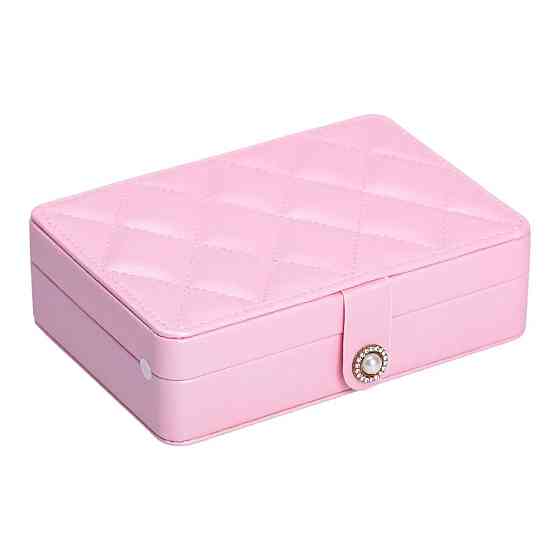 Скринька для прикрас з еко шкіри 16×11×4.7 см органайзер для ювелірних виробів HP-5-30P Коломия