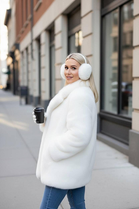 Жіночі хутряні навушники Rex Чорний Харків - фото 1