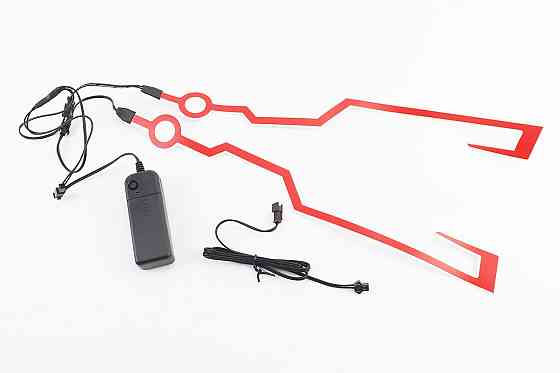 Підсвічування LED на мото шолом, 3 режими, червоне (без батарейок) Киев