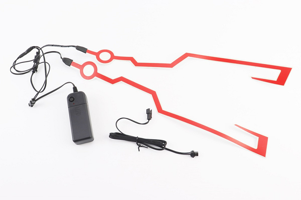 Підсвічування LED на мото шолом, 3 режими, червоне (без батарейок) Киев - изображение 1