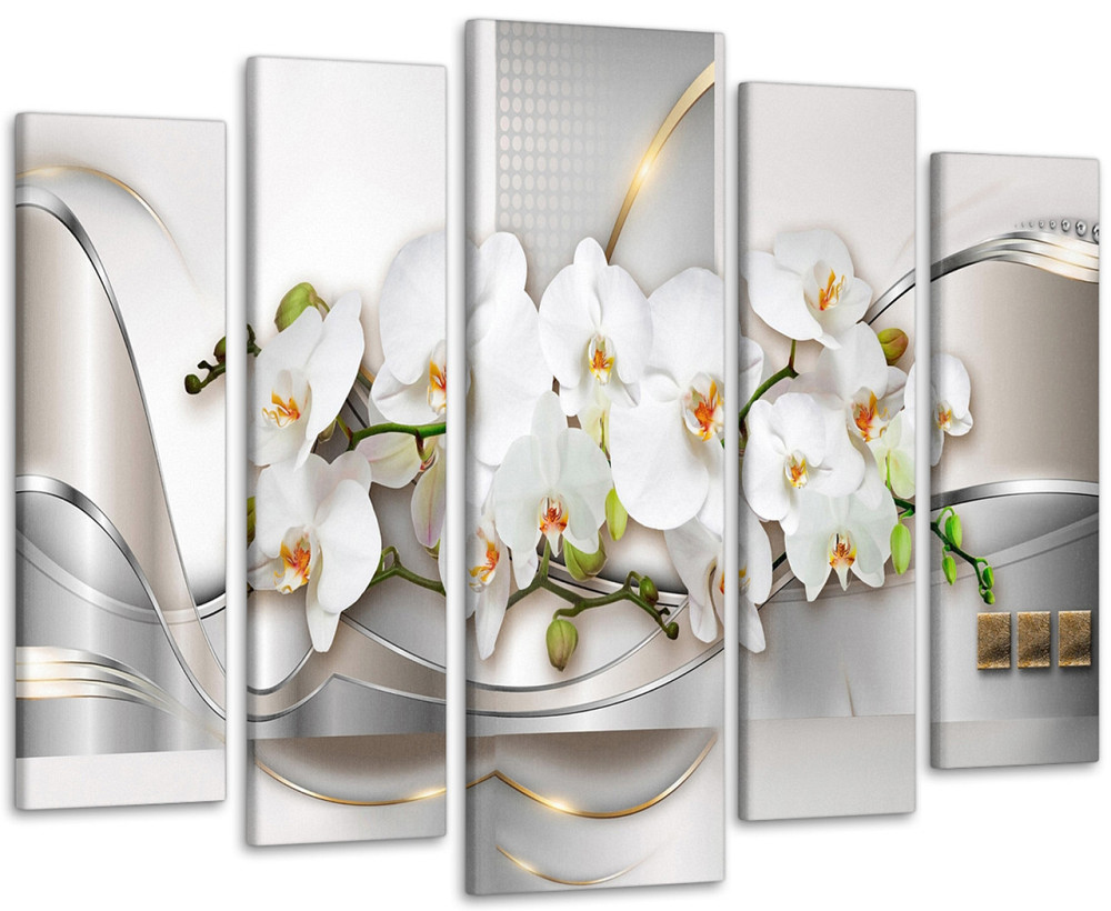 Модульная картина Орхидея Абстракция Art-206_5 Киев - изображение 1