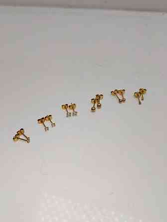 Набір сережок гвіздки 6 пар Луцк