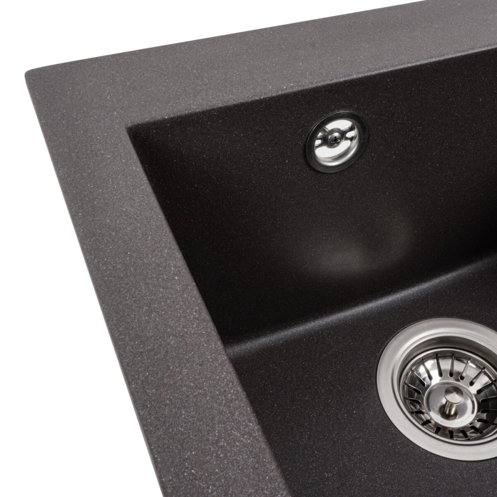 VALESO Гранітна мийка для кухні VALESO 4150 SOKIL матовий Гренадін Київ - фото 4