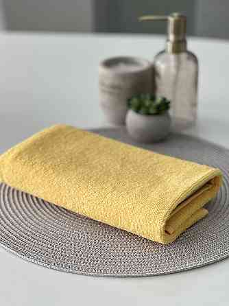 Комплект полотенец однотонных Ideal Textile 40х70+50х90+70х140 см 400 г/м2 (56860941) Жовтий Черновцы