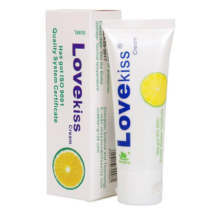Лубрикант на водній основі "Love Kiss Cream" 50 мл - Лимон - Інтимна змазка Вінниця - фото 2