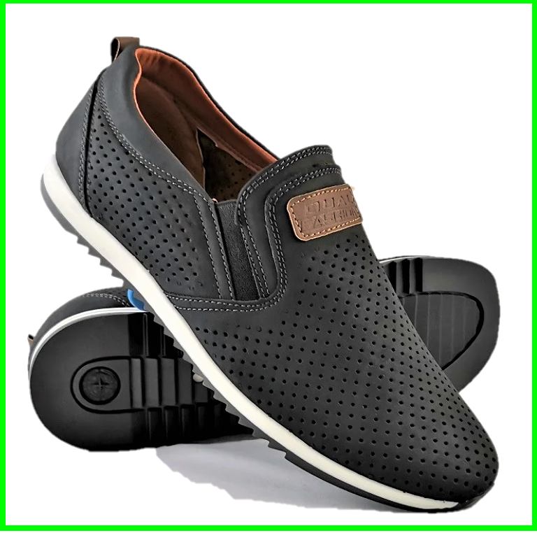 Мужские Мокасины Летние Сеточка Черные Туфли (размеры: 41) Видео Обзор - 12-1 Днепр - изображение 10