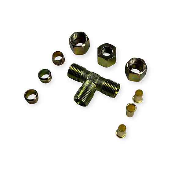 Аварійне метал розбірний трійник 10x10x10 PVC з'єднання Мукачево