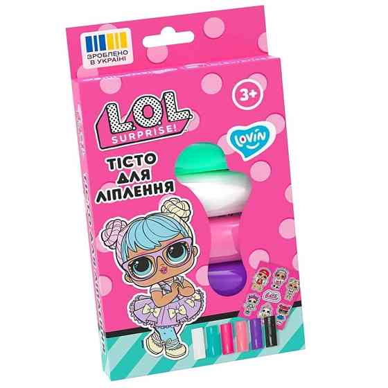 Набір для ліплення з тістом L.O.L. Surprise! LOL41245 у стиках 6 кольорів Вінниця