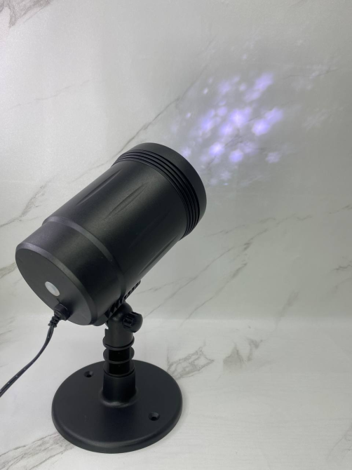 Б/В Вуличний новорічний LED проектор «Снігопад» IP65 з ДУ пультом та таймером, різдвяний світлодіодний прожектор Київ - фото 2