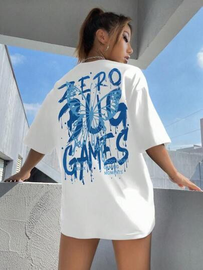 Футболка женская с принтом  46 Белая 2664083958 Днепр - изображение 1