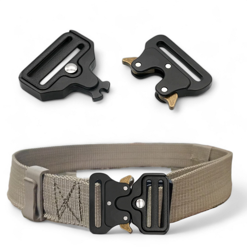 Ремінь тактичний койот 5 смбра металевий карабін Одеса - фото 1