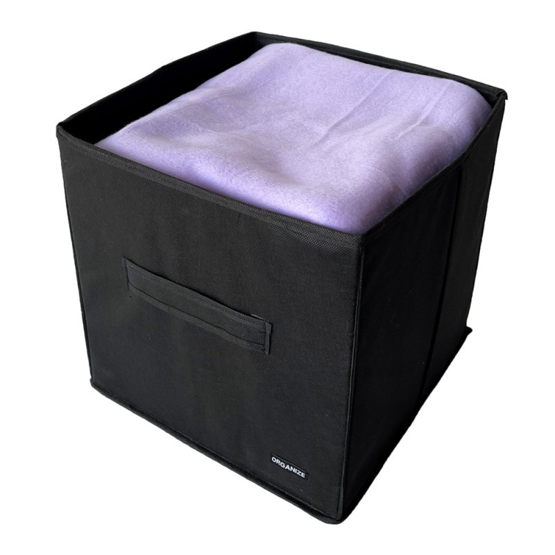 Універсальний короб для зберігання речей 30х30х30см HY-30-black (Чорний) Суми - фото 2