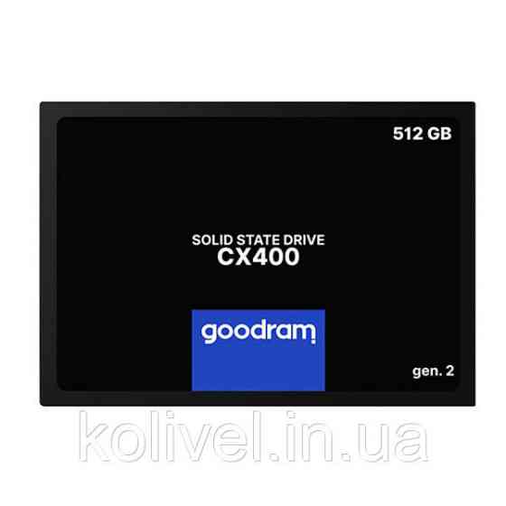 SSD 512GB GoodRAM CX400 SATA III 2.5" 3D NAND (SSDPR-CX400-512-G2) Київ
