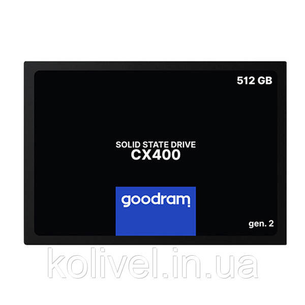 SSD 512GB GoodRAM CX400 SATA III 2.5" 3D NAND (SSDPR-CX400-512-G2) Київ - фото 1