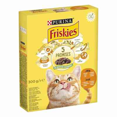 Сухой корм для кошек Purina Friskies с курицей и овощами 300 г (7613031868247) Винница