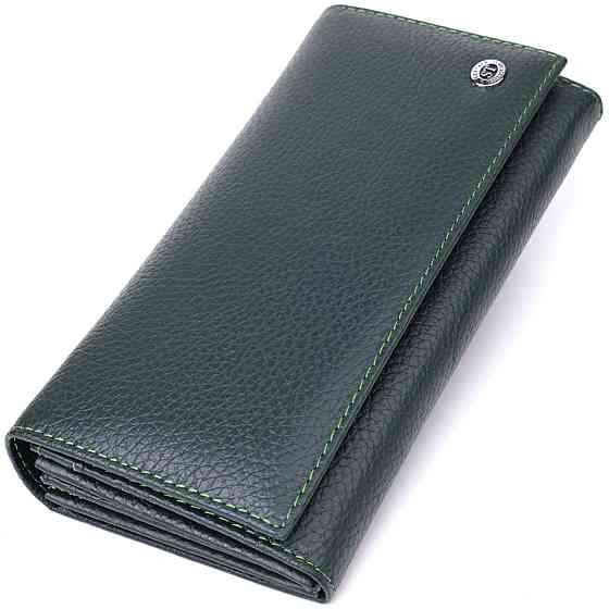 Модный кошелек для женщин из натуральной кожи ST Leather 23099 Зеленый Киев