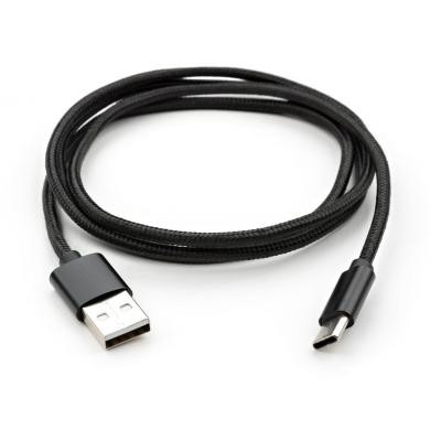 Дата кабель USB 2.0 AM to Type-C 1m nylon black Vinga (VCPDCTCNB1BK) Винница - изображение 5