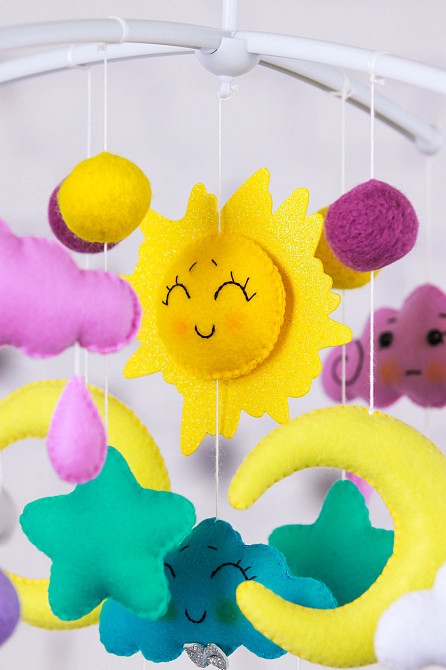 Музичний мобіль WoolyFox «Сонячні сни» з 35 мелодіями Київ - фото 9