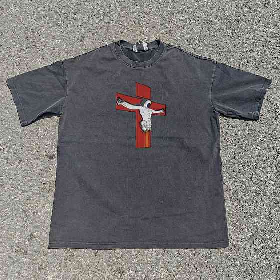 Футболка чоловіча з принтом аніме Євангеліон Нд Янгол Лілітх оверсайз (S/M/L) Черний Дніпро