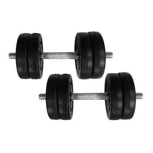 Гантели наборные композитные в пластиковой оболочке 2 шт по 6 кг Rock Pro-R NE-PL-R-006-2 Винница - изображение 1