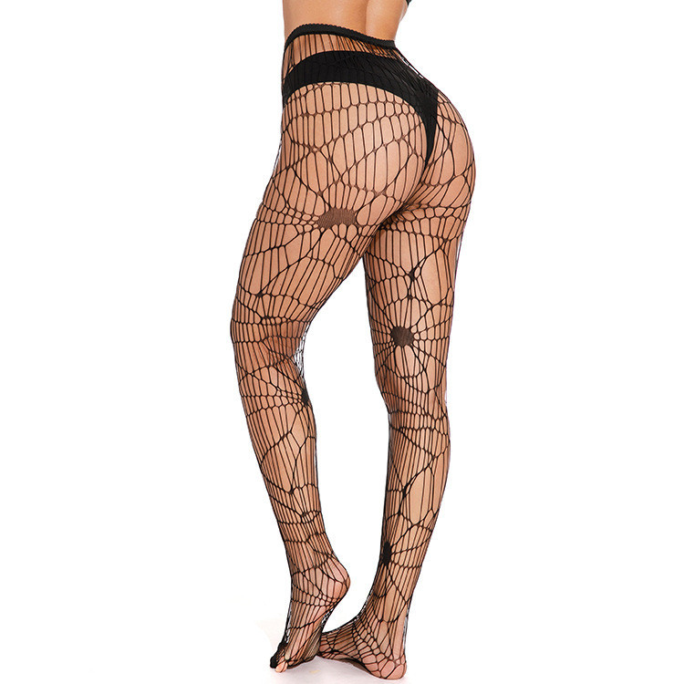 Колготки с рисунком паутины one size черный Киев - изображение 8