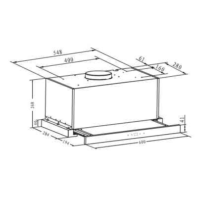 Вытяжка кухонная Hansa OTP66511BGH Винница