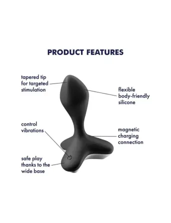 Анальна пробка з вібрацією Satisfyer Game Changer Black Львів